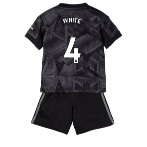 Arsenal Benjamin White #4 kläder Barn 2022-23 Bortatröja Kortärmad (+ korta byxor)